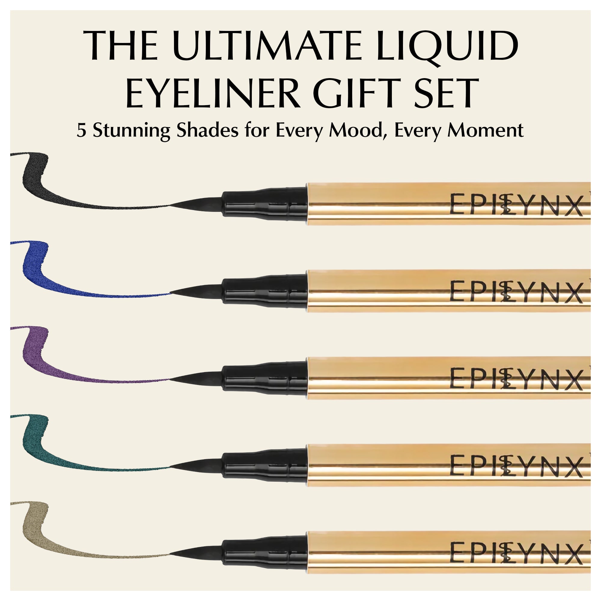 Waterproof Liquid Eyeliner Pen – Vegan, Gluten-Free, Smudge-Proof Precision in Matte & Shimmer Shades