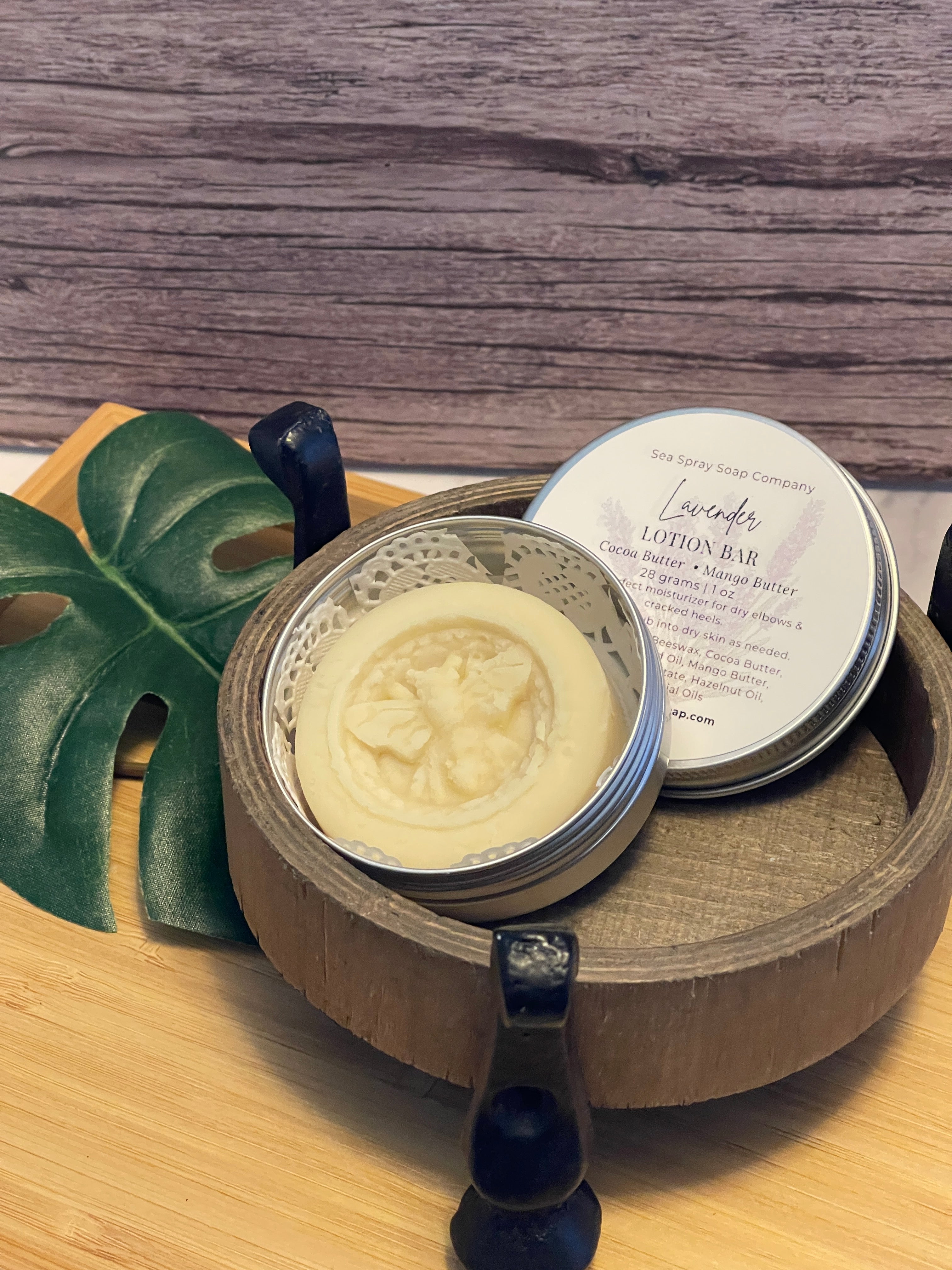 Natural Solid Lotion Bars - Concentrated Moisturizer in Reusable Tin