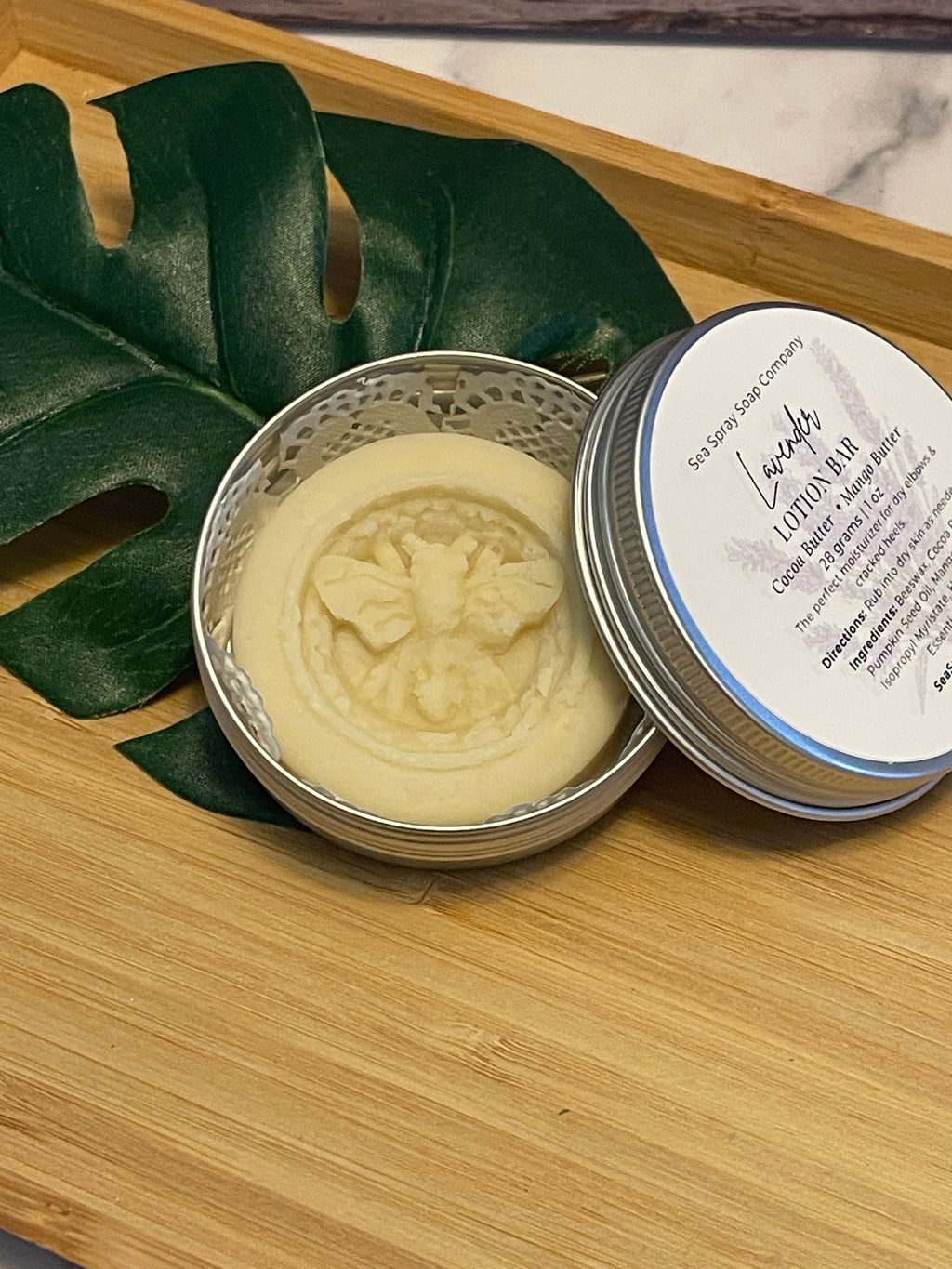 Natural Solid Lotion Bars - Concentrated Moisturizer in Reusable Tin