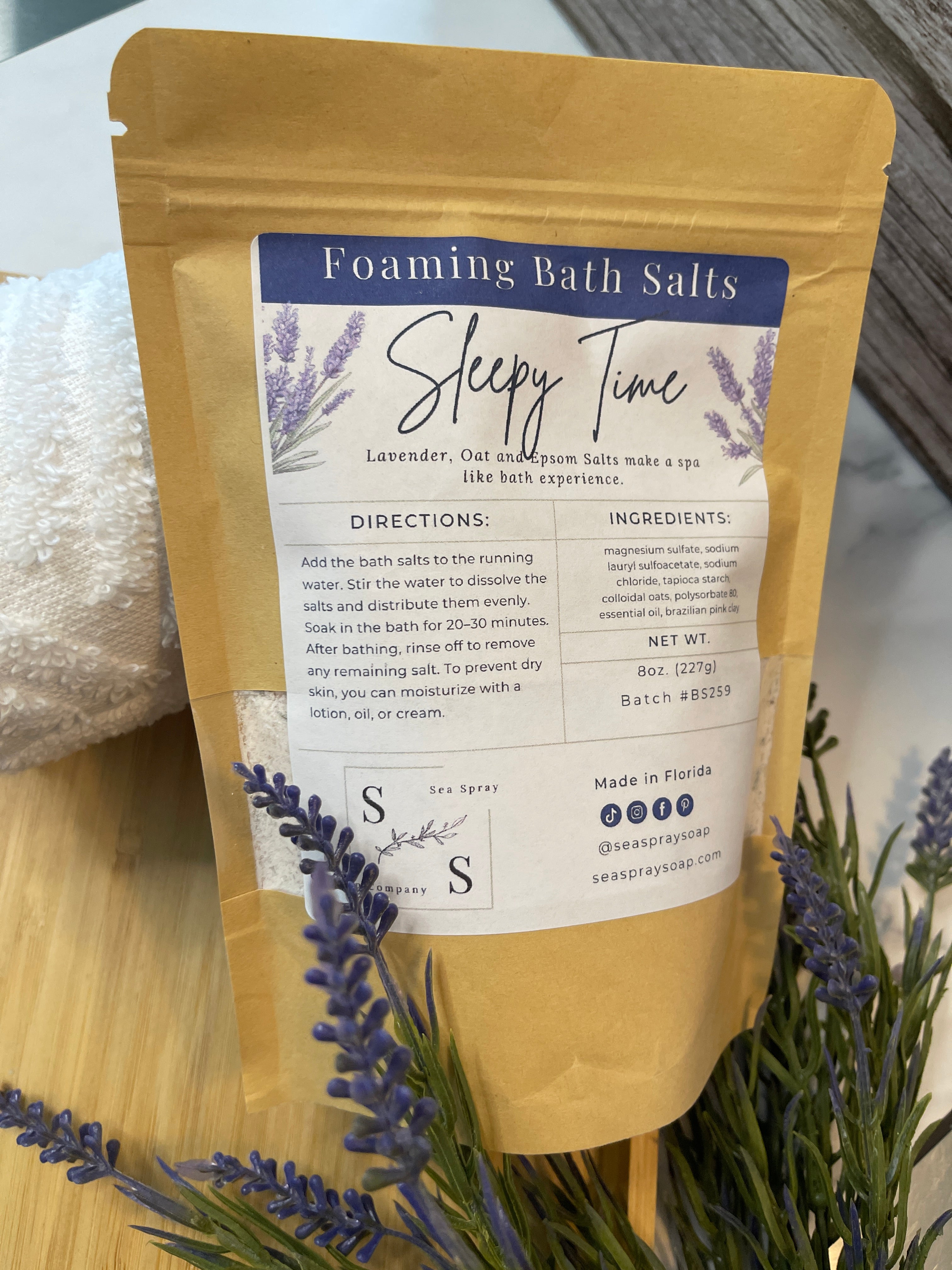 Premium Bath Salts - 8oz Bags