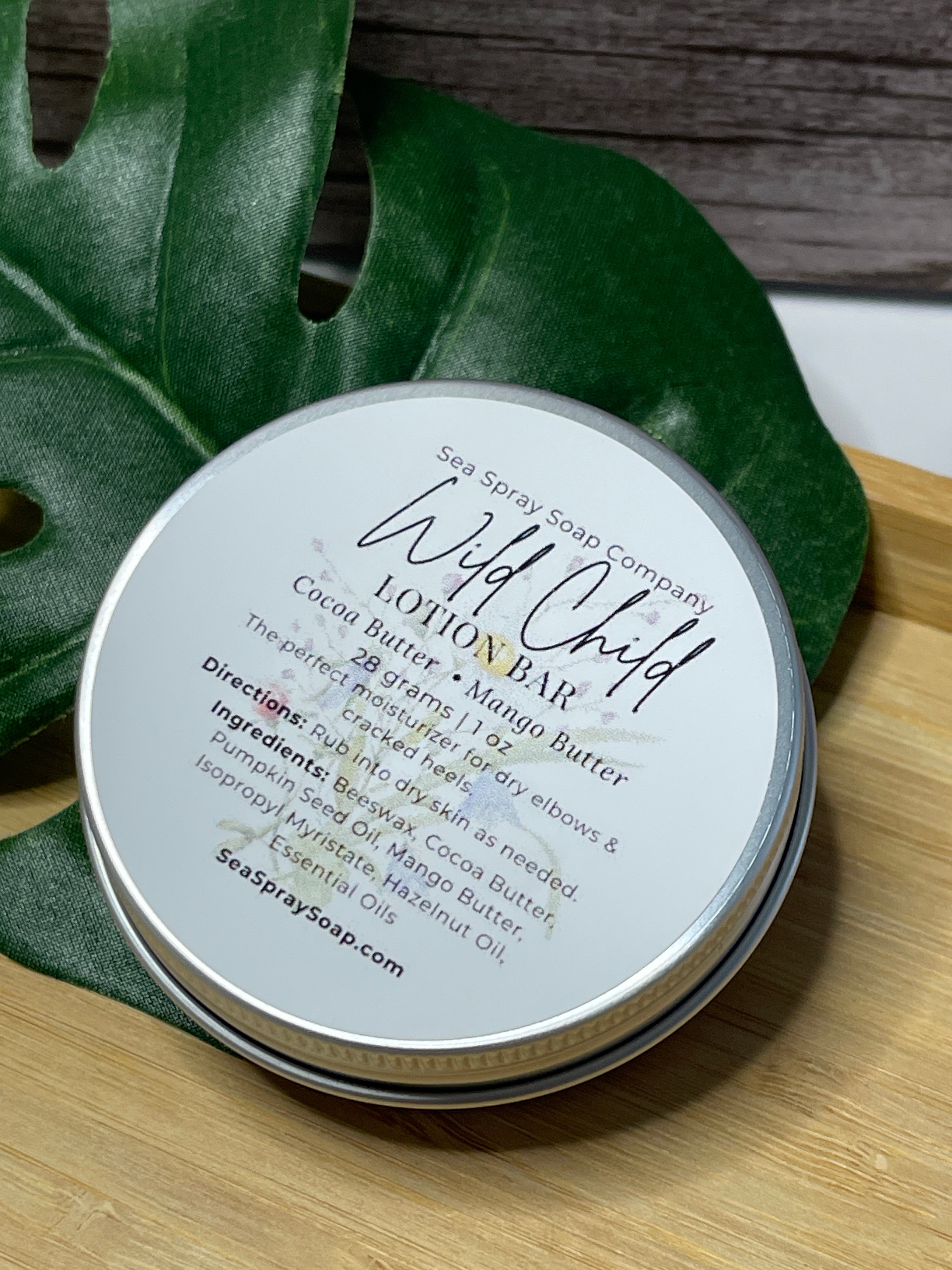 Natural Solid Lotion Bars - Concentrated Moisturizer in Reusable Tin